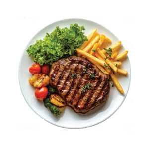 Bife Grelhado com Fritas e Salada